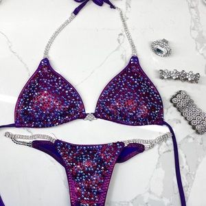 Purple Toxic Angelz Competition Bikini
